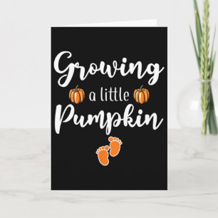 Carte Faire Pousser Un Petit Citrouille Thanksgiving Gro