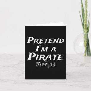 Carte Faire semblant d'être un Pirate Arrgh Costume Part