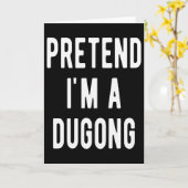 Carte Faire semblant que je suis un costume de dugong la (Fleur jaune)