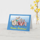 Carte Faire un gâteau d'anniversaire ! (Fleur jaune)