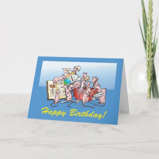 Carte Faire un gâteau d'anniversaire ! (Devant)