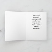 CARTE FAIRE UNE CHÈQUE BÉBÉ UN FAVEUR "JOYEUX ANNIVERSAI (Intérieur)