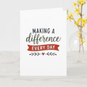 Carte Faire une différence chaque jour Inspirant (Fleur jaune)