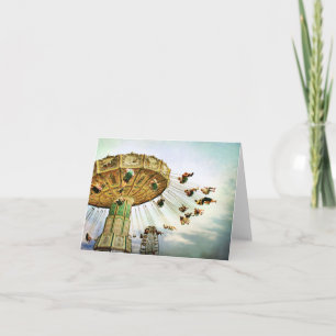 Carte Fairground Swing note card