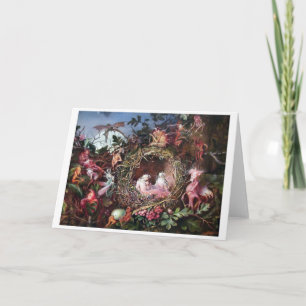 Carte Fairies dans le nid de Birds, John Anster Fitzgera