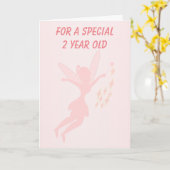 Carte Fairy 2e anniversaire (Fleur jaune)