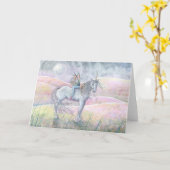 Carte Fairy and Unicorn (Fleur jaune)