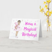 Carte Fairy Birday Card (Fleur jaune)