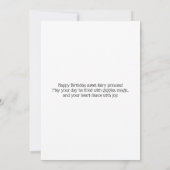 Carte Fairy Birday Card (Dos)