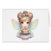 Carte Fairy Birday Card (Devant Horizontal)