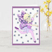 Carte Fairy Birday Card (Fleur jaune)