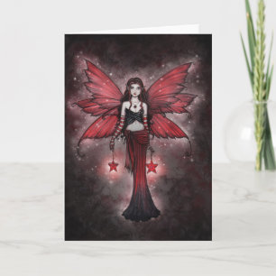 Carte Fairy Crimson Star Christmas