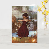 Carte Fairy d'automne (Fleur jaune)