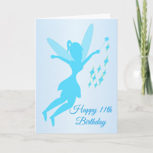 Carte Fairy Design Personnalisé 11e anniversaire