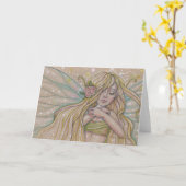 Carte Fairy Dreams Sleeping Fairy de Molly Harrison (Fleur jaune)