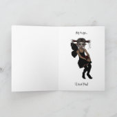 Carte Fairy Elf DarkWolf Raven The Stairs Joyeux Anniver (Intérieur)