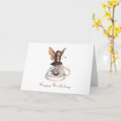 Carte Fairy Happy Birthday Greeting Card (Fleur jaune)