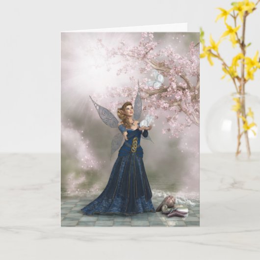 Carte Fairy Land Card (Fleur jaune)