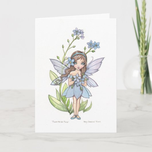 Carte Fairy Pas Flower (Devant)