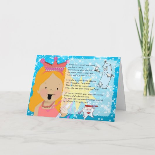Carte Fairy pour dents (Devant)