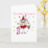 Carte Fairy Princess 3e Anniversaire Tshirts et cadeaux (Fleur jaune)
