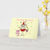Carte Fairy Princess 4th Birthday Tshirts et cadeaux (Fleur jaune)
