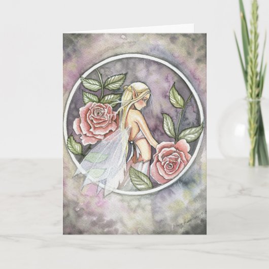 Carte Fairy rose par Molly Harrison (Devant)
