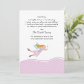 Carte Fairy (rose) pour dents (Debout devant)