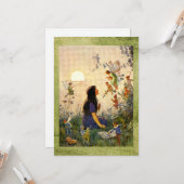 Carte Fairy Secrets - Antique Grey Card (Devant/Arrière en situation)