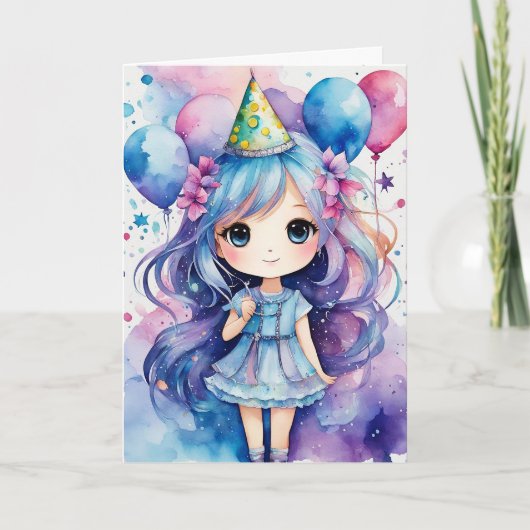 Carte Fairy Tale Anniversaire Voeux - Personnalisable (Devant)