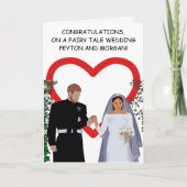 Carte Fairy Tale Couple Wedding Day Félicitations (Devant)