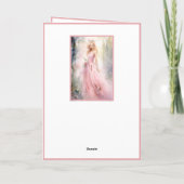 Carte Fairy Tale Princesse en rose Joyeux Anniversaire N (Dos)
