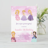 Carte Fairytale Castle Party pour filles (Debout devant)