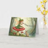 Carte Fairytale Flautist (Fleur jaune)
