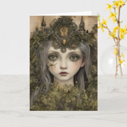 Carte Fairytale Moss Princess (Fleur jaune)