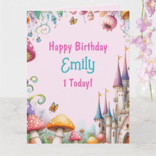 Carte Fairytale Princess Fairy Girl's Birthday Fairycore