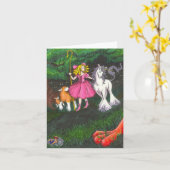 Carte Fairytale World - BLANK (Fleur jaune)