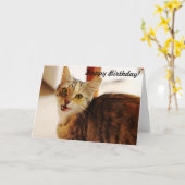 Carte Fais attention à ce qu'il y a un birman ! (Fleur jaune)