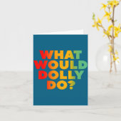Carte Fais ce que Dolly ferait (Fleur jaune)