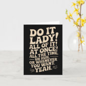 Carte Fais-Le, Madame ! Trending Funny Disant (Fleur jaune)