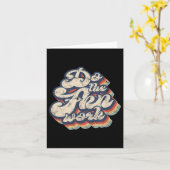 Carte Fais Le Putain De Travail - Motivation (Fleur jaune)