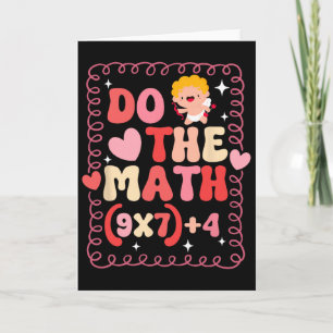 Carte Fais l'équation mathématique Saint-Valentin Prof d