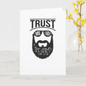 Carte Fais-moi confiance j'ai une Barbe (Fleur jaune)