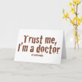 Carte Fais-moi confiance, je suis médecin... (Fleur jaune)