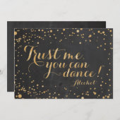 Carte Fais-moi confiance, tu sais danser - Alcool , Panc (Devant / Derrière)