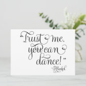 Carte Fais-moi confiance, tu sais danser - Alcool , Panc (Debout devant)