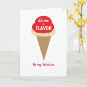 Carte Fais-moi une saveur, sois ma Saint Valentin, oh et (Fleur jaune)