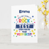 Carte Fais passer ton test - STATS (Fleur jaune)