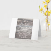 Carte Faisaient alors, Font encore - Renouvellement de m (Fleur jaune)