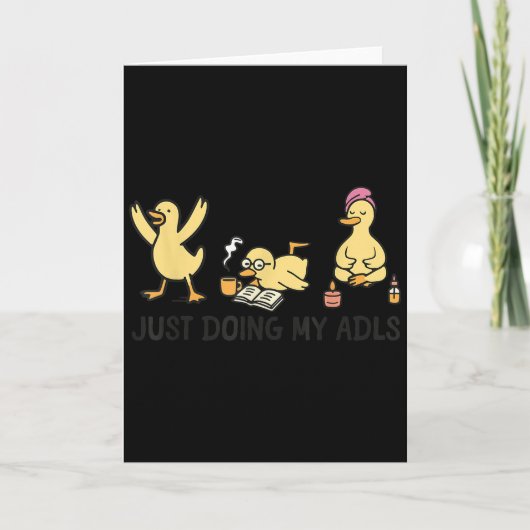 Carte Faisant juste mes AVQ - Thérapeute occupationnel d (Devant)